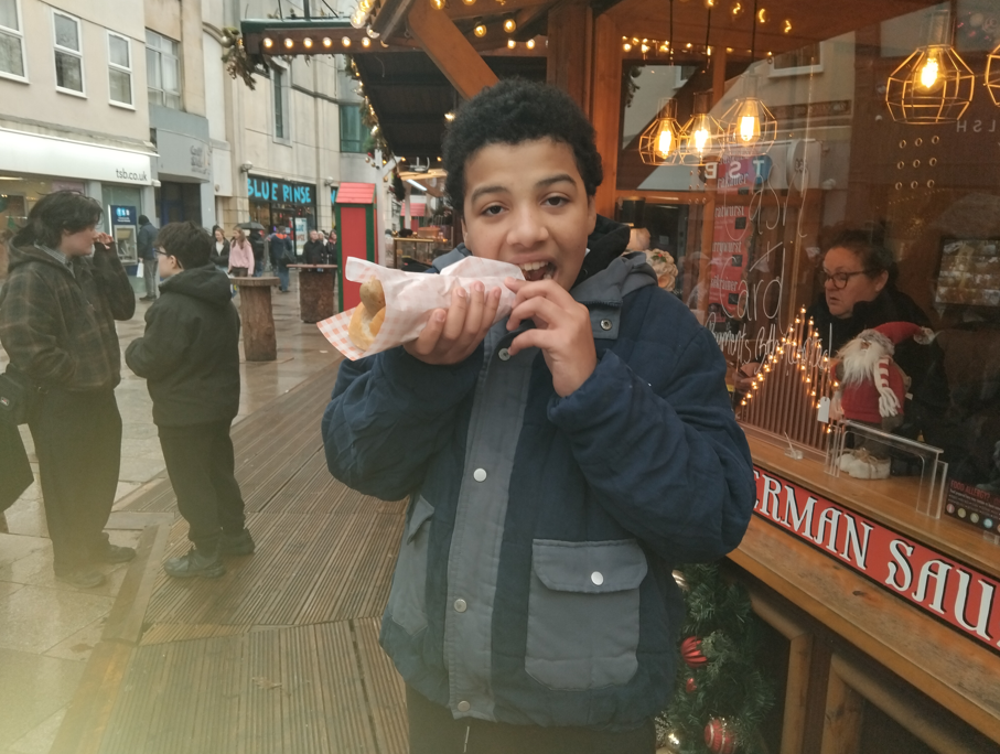 Trying Christmas Market Treats